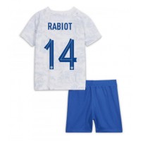Frankrike Adrien Rabiot #14 Fotballklær Bortedraktsett Barn VM 2022 Kortermet (+ korte bukser)